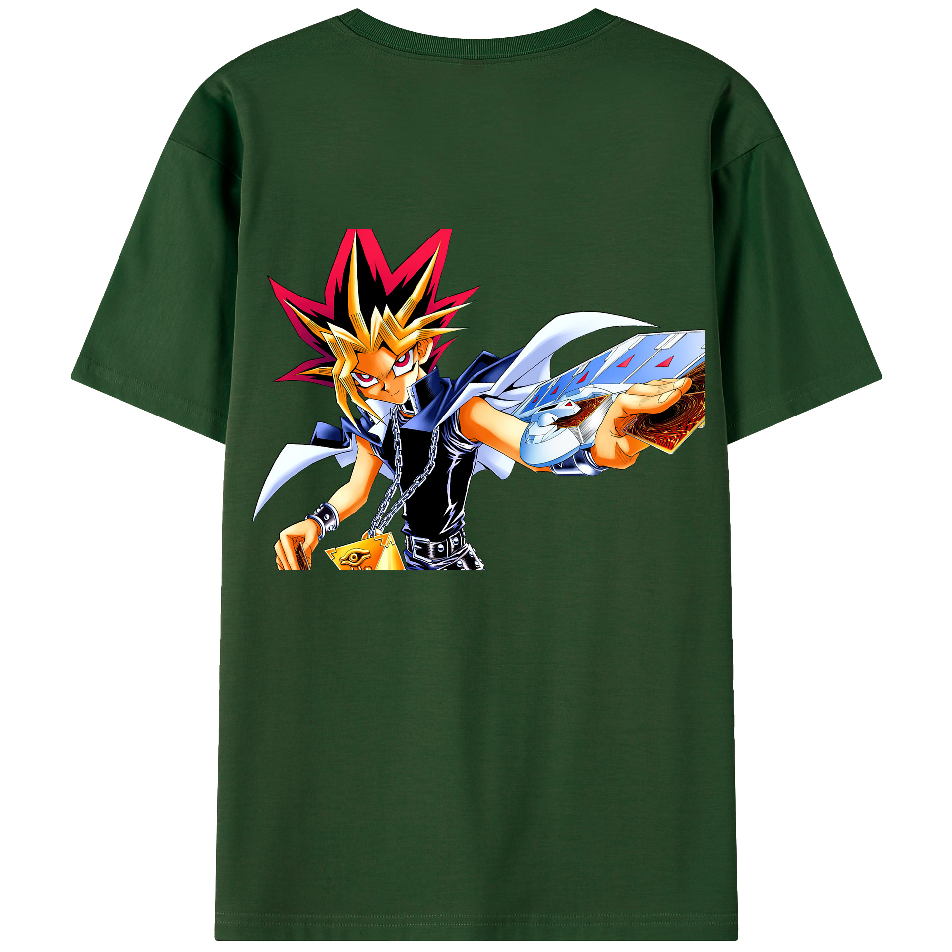 （画像用） 遊☆戯☆王 Yu-Gi-Oh! 綿100％半袖Tシャツ（背面プリント）